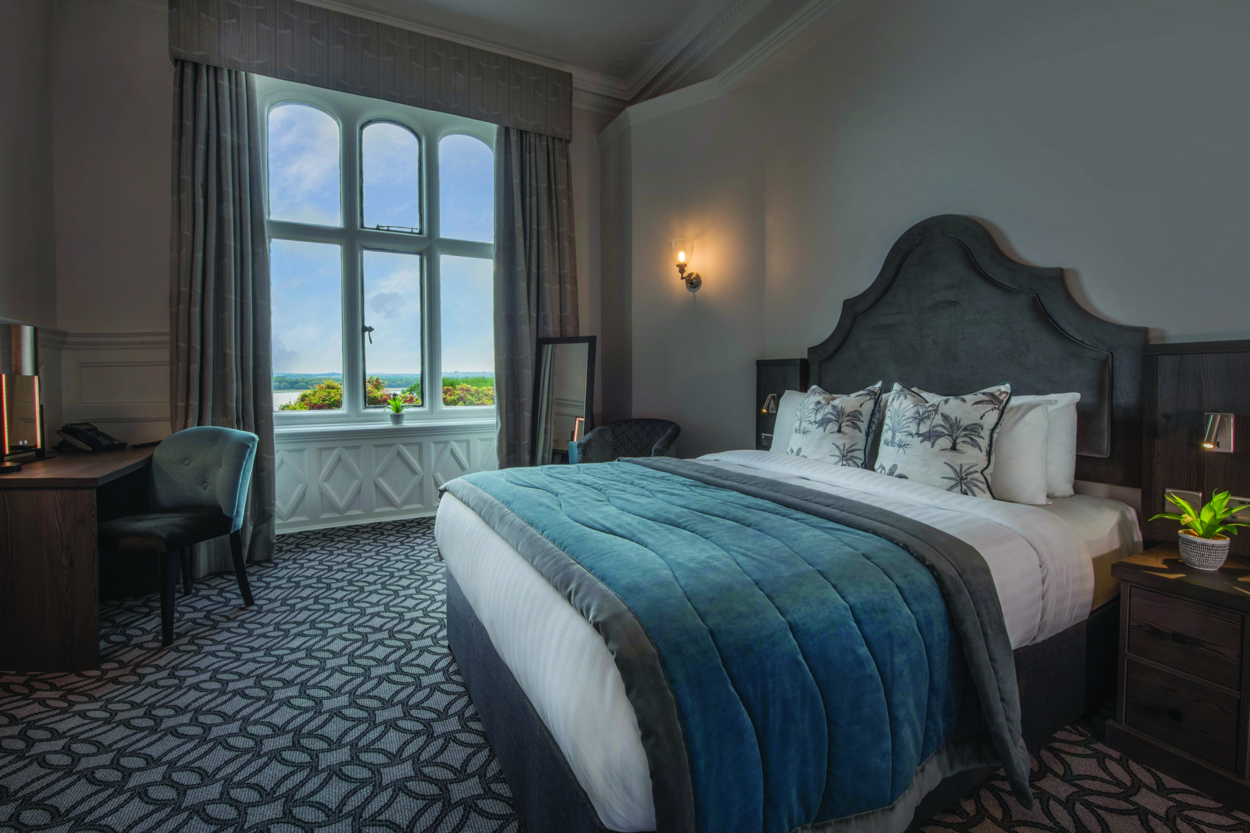 Windsor Suite bedroom at Rutland Hall Hotel & Spa