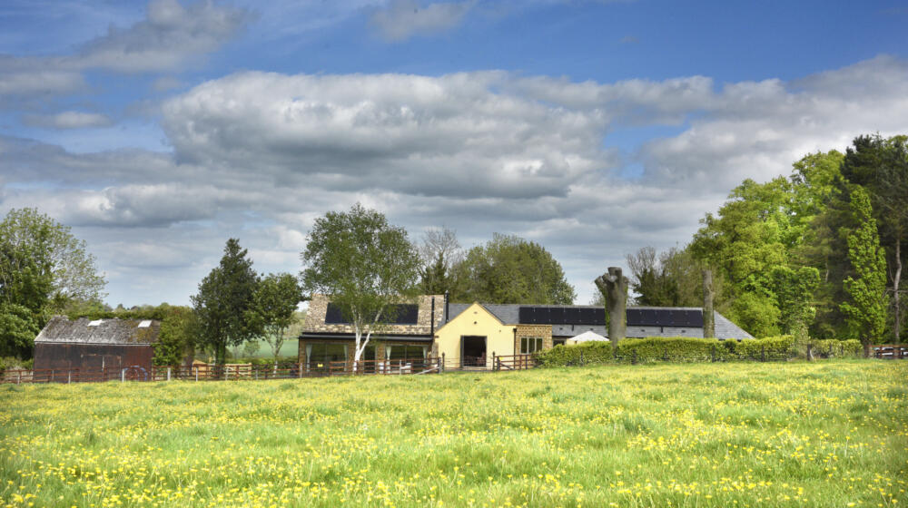 Converted Barns sitting in beautiful parkland with lots of big old trees.