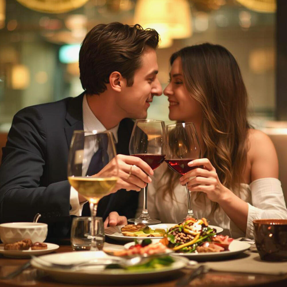 Valentines-Day-Champaign-Dining-Couple