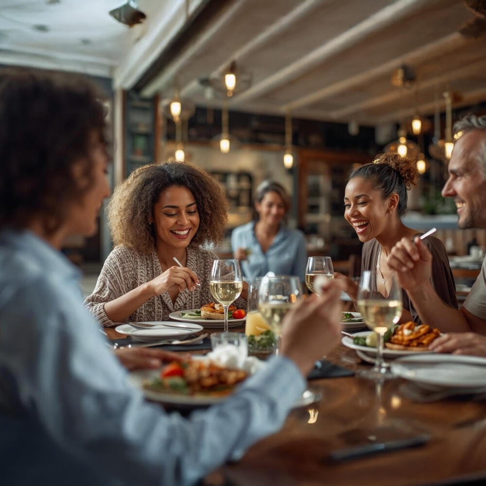 photos of family at mothers day dining in a modern restaurant at mid-day (1)