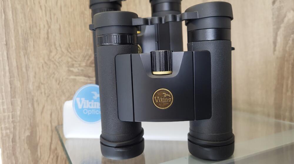 Two pairs of binoculars at the In Focus optics shop Rutland Water