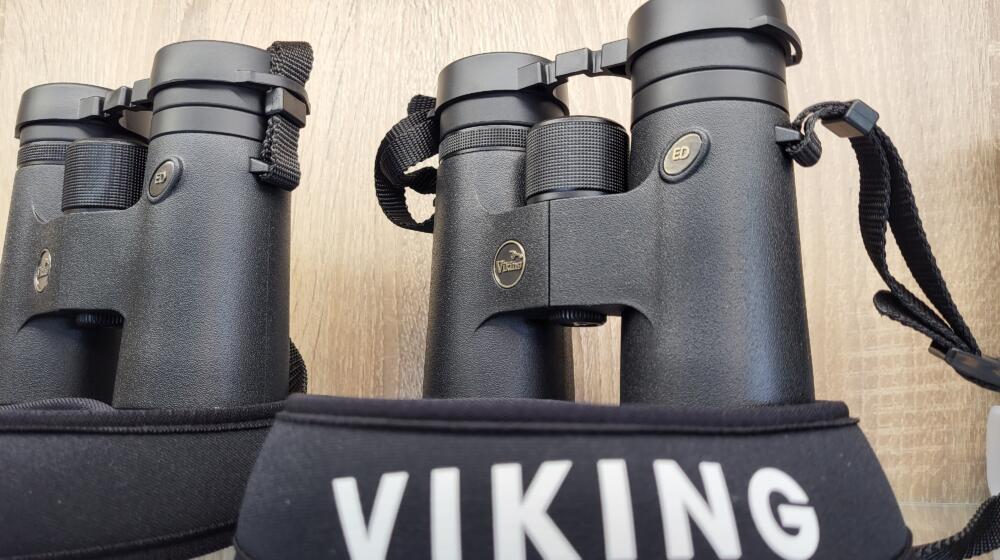 A pair of binoculars at the In Focus optics shop Rutland Water