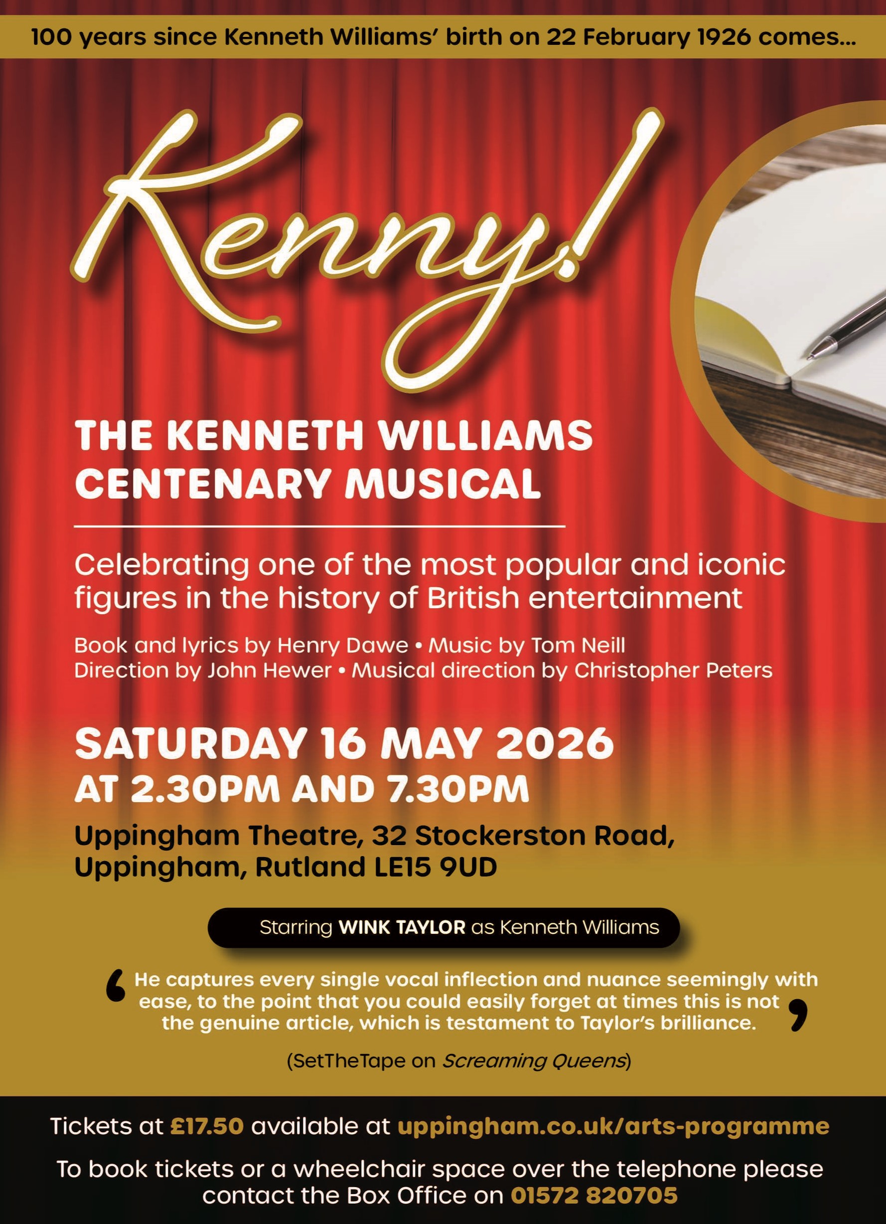Kenny The Kenneth Williams Centenary Musical Discover Rutland kenny-the-kenneth-williams-centenary-musical-discover-rutland