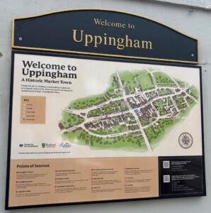 Uppingham information sign